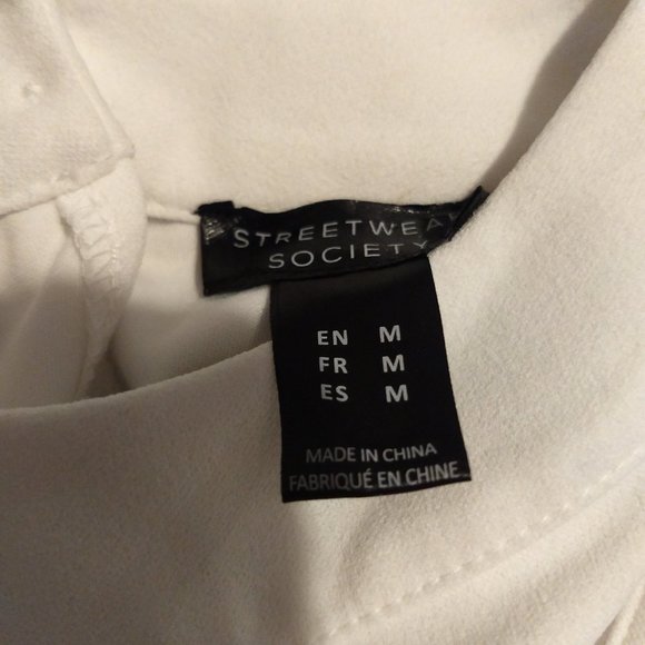 White and Blue Jumpsuit - Picture 3 of 3